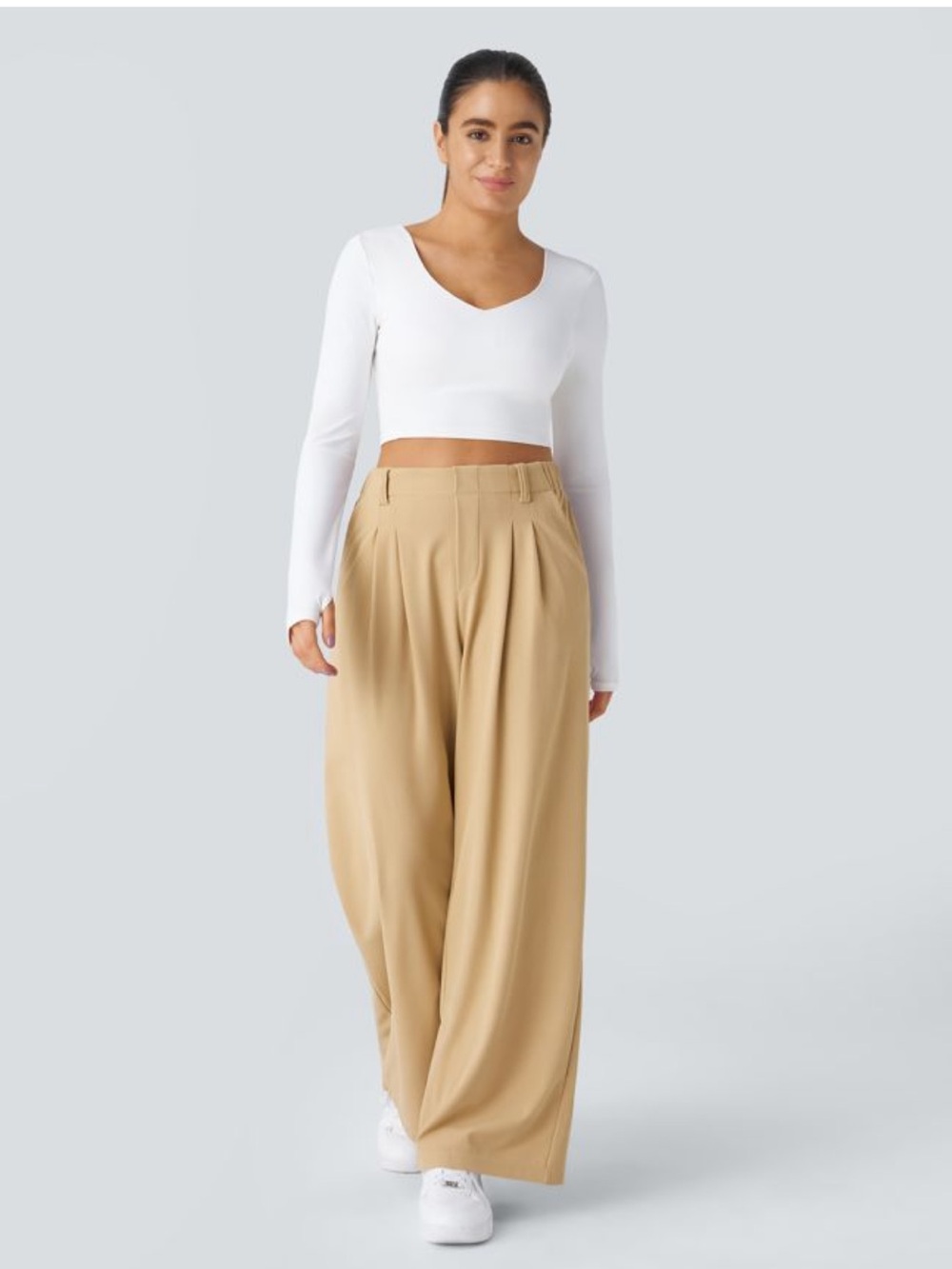 Halara Flex™ High Waisted Pocket
Wide Leg Waffle Work Pants
